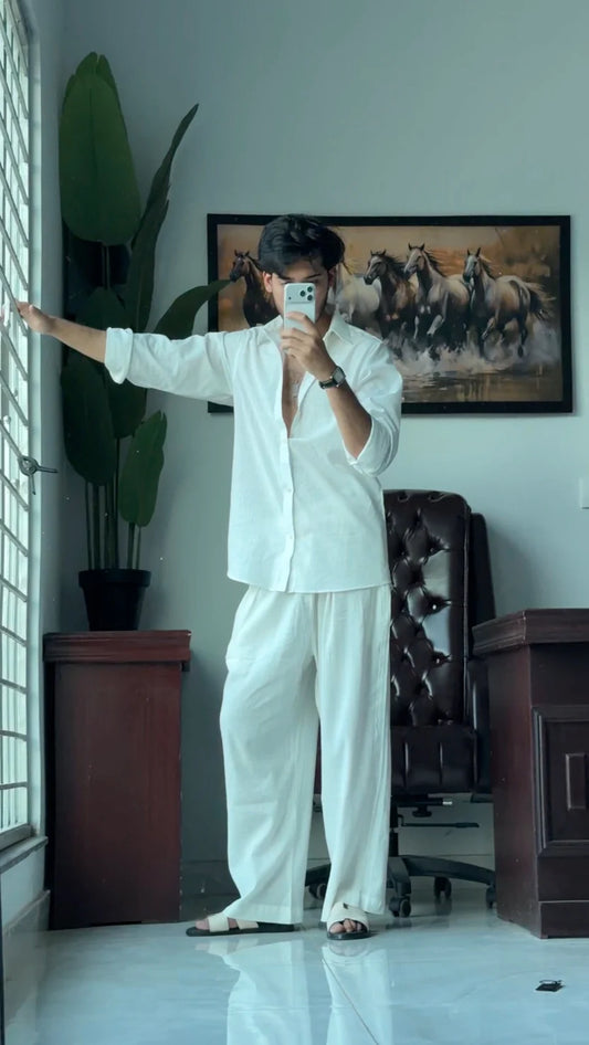 Linen Button-Up Shirt