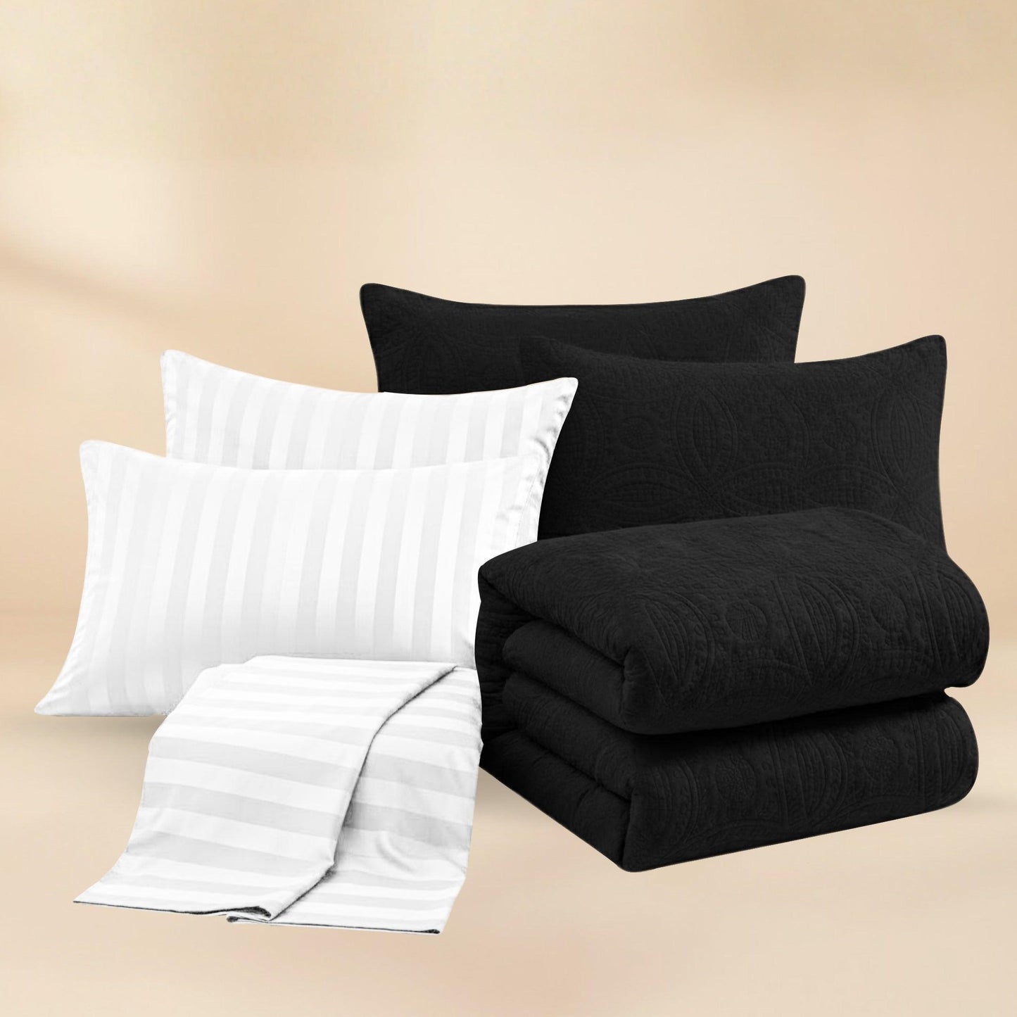SB7 Off-White Luxury Waffle Blanket