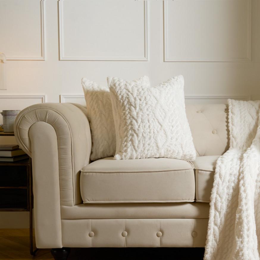 SB7 Luxury Beige Wool Blanket